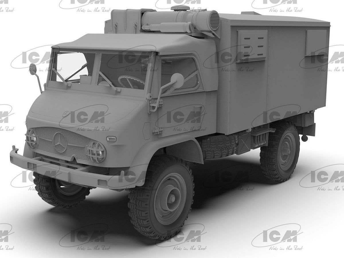 ICM 1/35 Unimog S 404 with box body, German military truck | 4823044408740