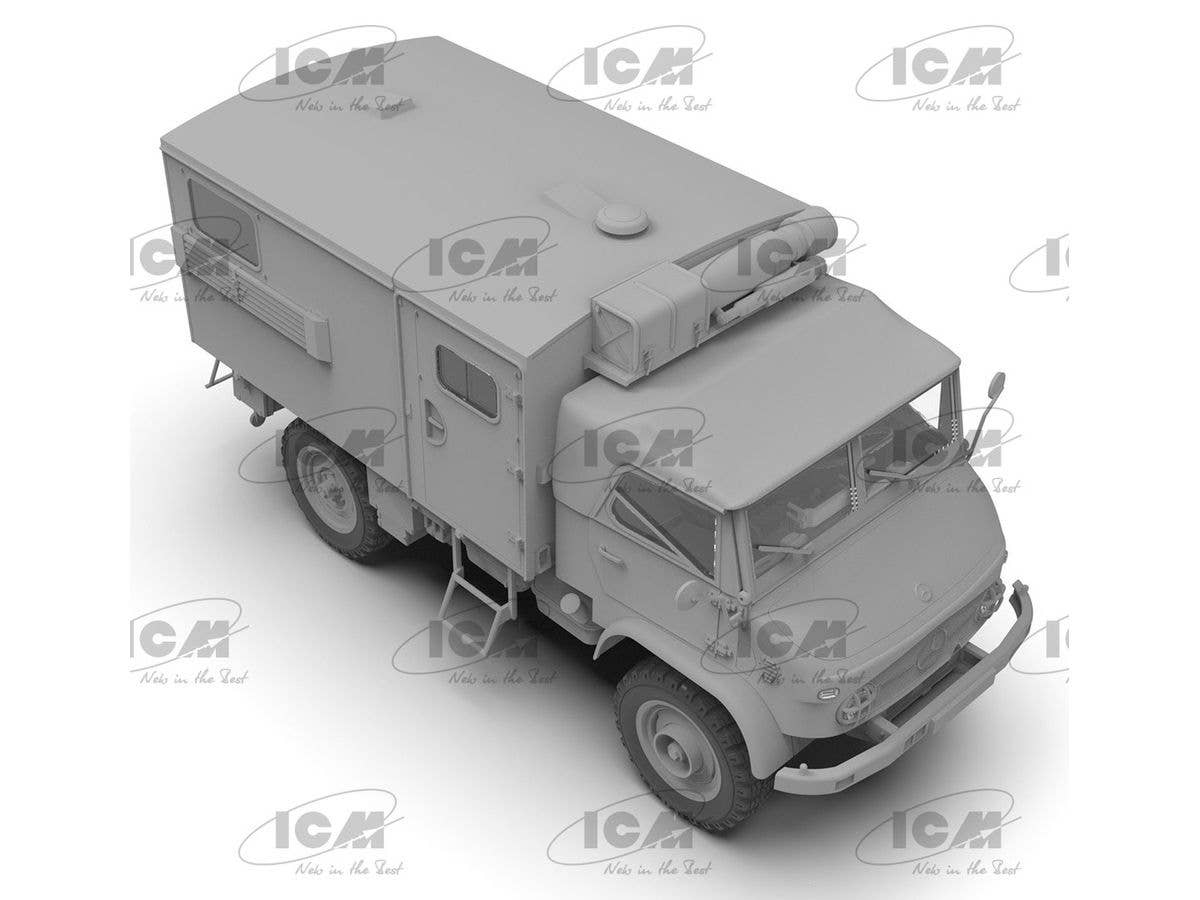 ICM 1/35 Unimog S 404 with box body, German military truck | 4823044408740