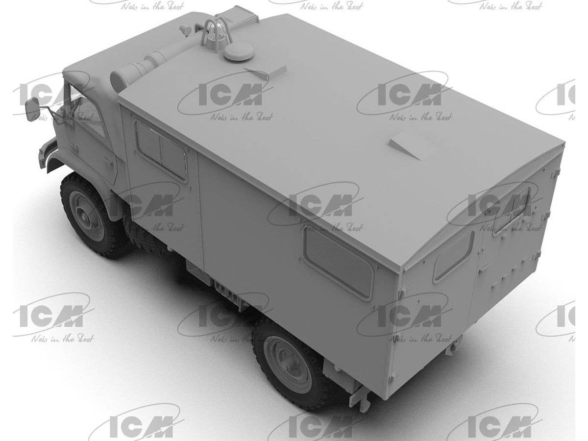 ICM 1/35 Unimog S 404, German Military Ambulance, Vehicle | 4823044409600
