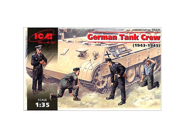 ICM 1/35 German Tank Crew (1943-1945) (4 figures - 1 officer, 1 unterofficer, 2 soldiers) | 4823044401857