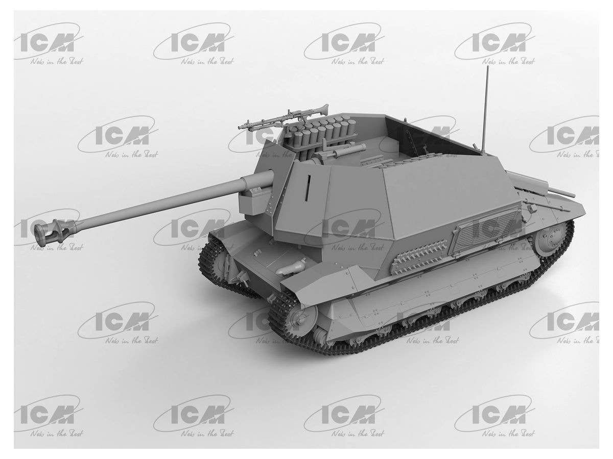 ICM 1/35 Marder I on FCM 36 Base WWII German Anti-tank Self-propelled Gun | 4823044407934