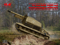 ICM 1/35 10.5cm leFH 16(Sf) auf Geschutzwagen FCM36(f), WWII German self-propelled howitzer | 4823044408832