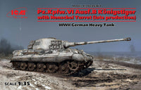 ICM 1/35 Pz.Kpfw.VI Ausf.B King Tiger with Henschel Turret (late production), WWII German Heavy Tank | 4823044404209