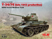 ICM 1/35 T-34/76 (late 1943 production), WWII Soviet Medium Tank | 4823044403622
