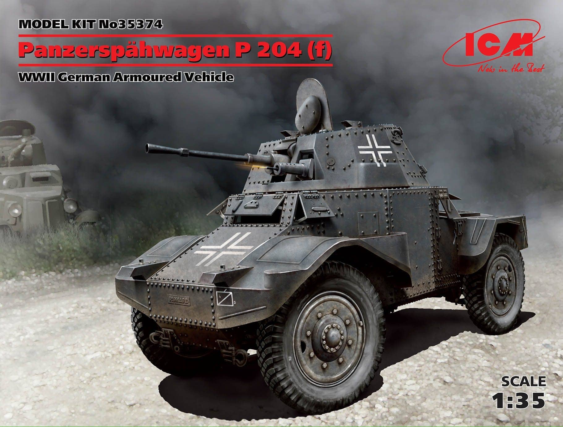 ICM Panzersphwagen P 204 (f), WWII German Armoured Vehicle | 4823044404001