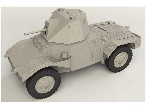 ICM 1/35 Panzerspahwagen P 204 (f) with CDM turret, WWII German Armoured Vehicle | 4823044405084