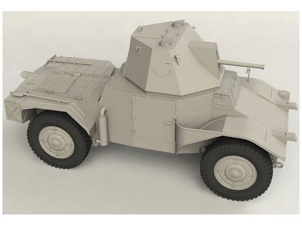 ICM 1/35 Panzerspahwagen P 204 (f) with CDM turret, WWII German Armoured Vehicle | 4823044405084