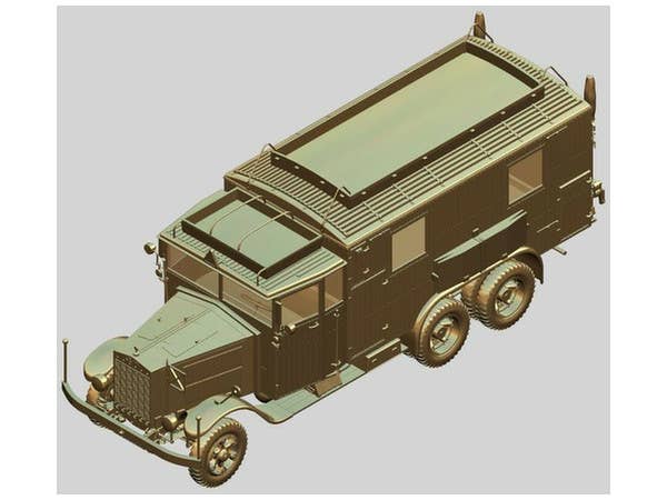 ICM Krupp L3H163 Kfz.72, WWII German Radio Communication Truck | 4823044402724