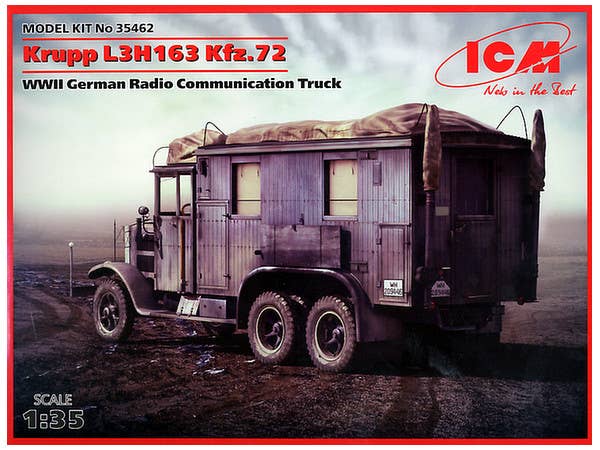 ICM Krupp L3H163 Kfz.72, WWII German Radio Communication Truck | 4823044402724