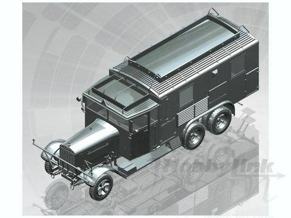 ICM 1/35 Henschel 33 D1 Kfz.72, WWII German Radio Communication Truck | 4823044402731