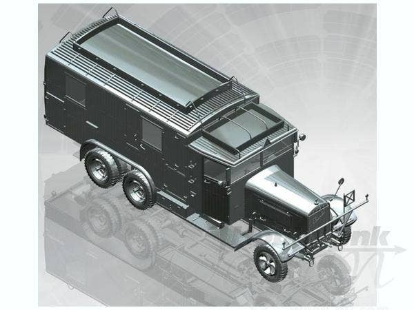 ICM 1/35 Henschel 33 D1 Kfz.72, WWII German Radio Communication Truck | 4823044402731