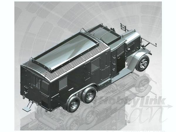 ICM 1/35 Henschel 33 D1 Kfz.72, WWII German Radio Communication Truck | 4823044402731