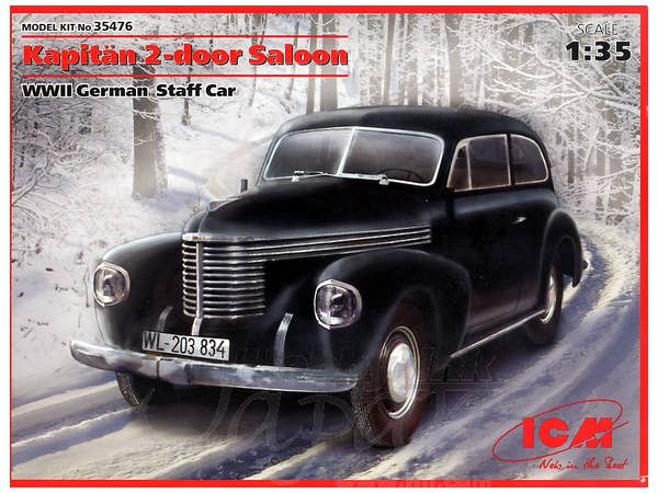 ICM 1/35 Kapitan 2-door Saloon, WWII German Staff Car | 4823044402915