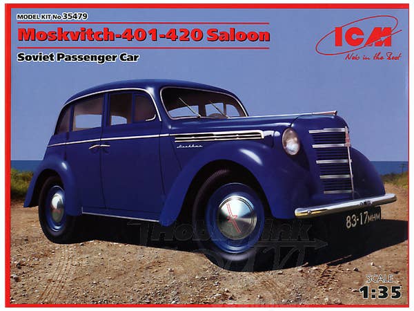 ICM 1/35 Moskvitch-401-420 Saloon, Soviet Passenger Car | 4823044402922