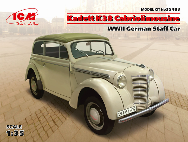 ICM 1/35 Kadett K38 Cabriolimousine, WWII German Staff Car