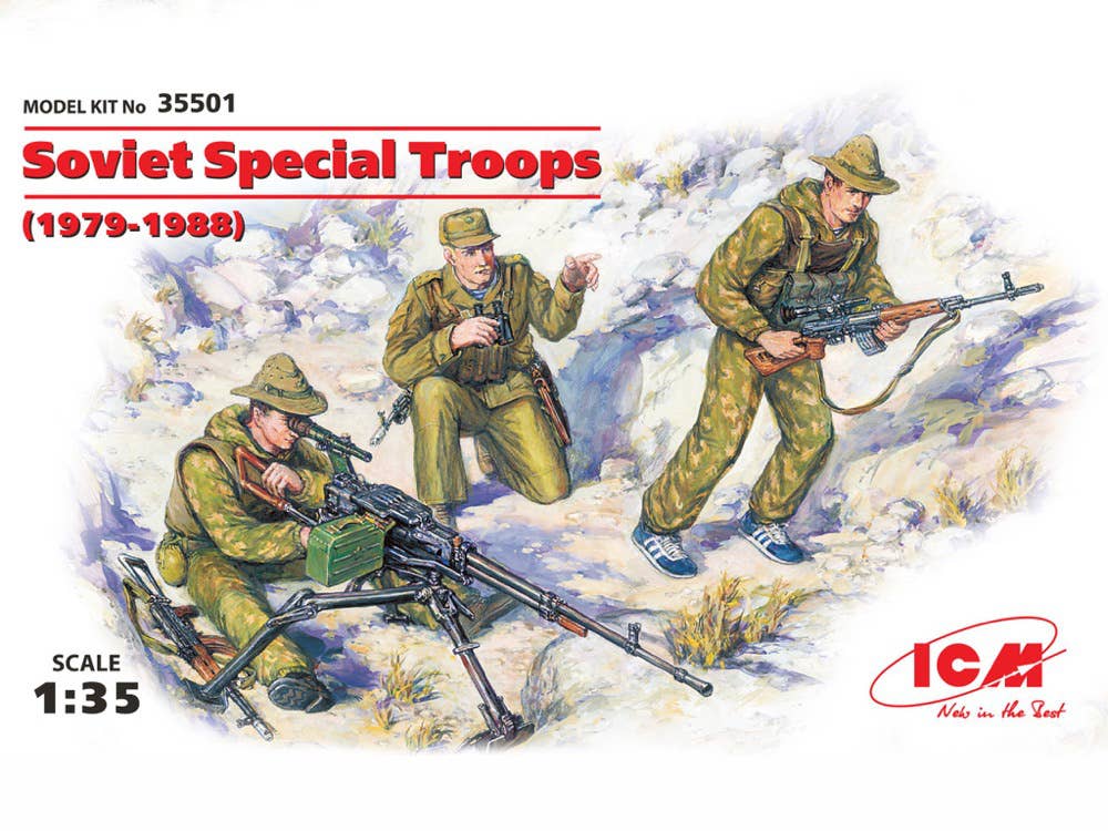 ICM Soviet Special Troops (1979-1988) (3 figures - 1 officer, 2 soldiers) | 4823044401871