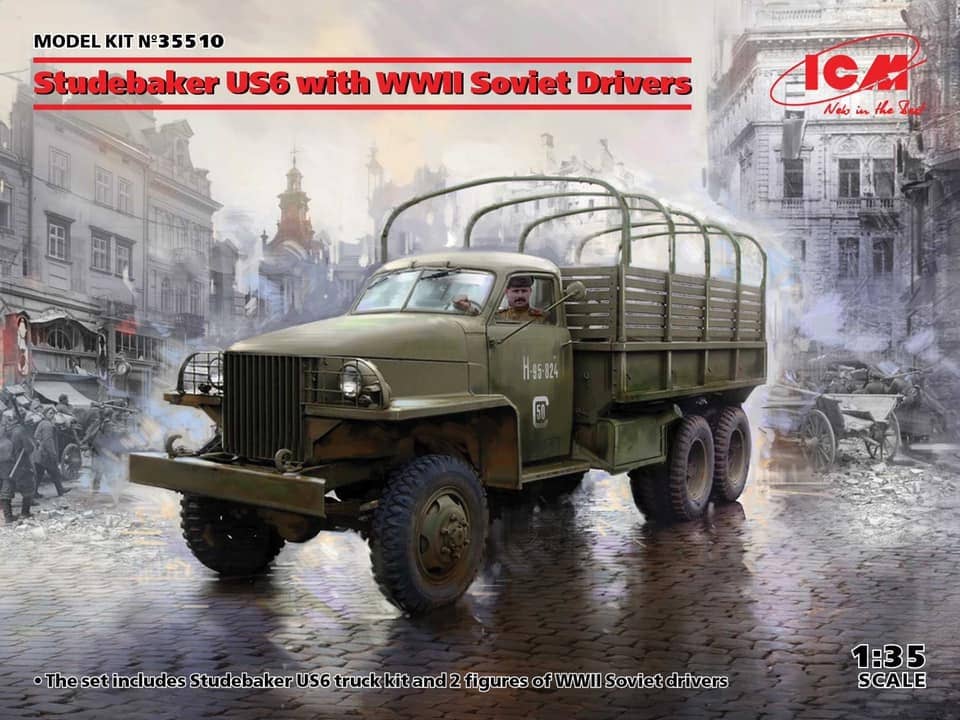 ICM 1/35 Studebaker US6 with WWII Soviet Drivers | 4823044406487
