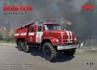ICM 1/35 AC-40-137A, Soviet Firetruck (new molds) | 4823044404049
