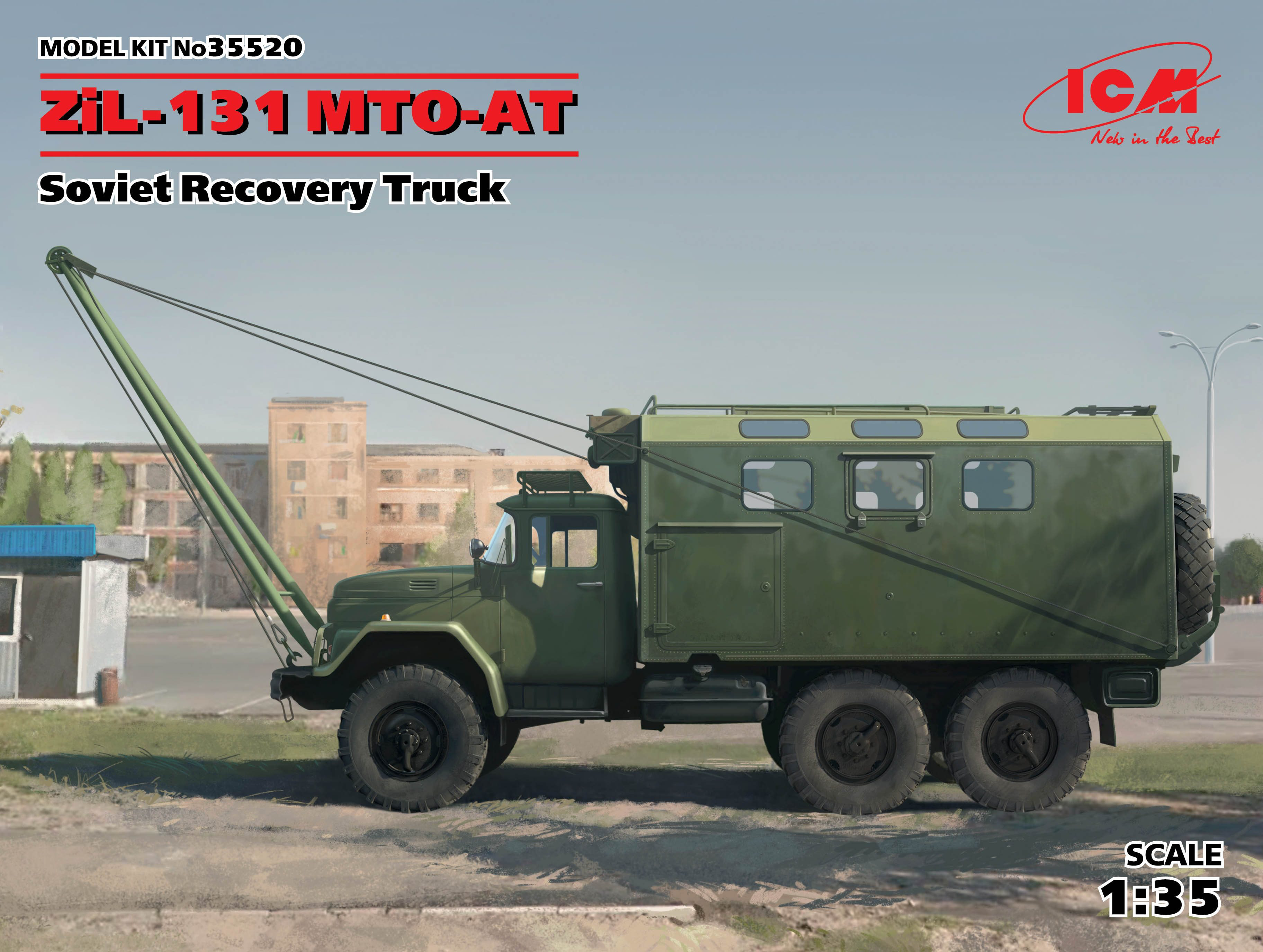 ICM 1/35 ZiL-131 MTO-AT, Soviet Recovery Truck | 4823044404605