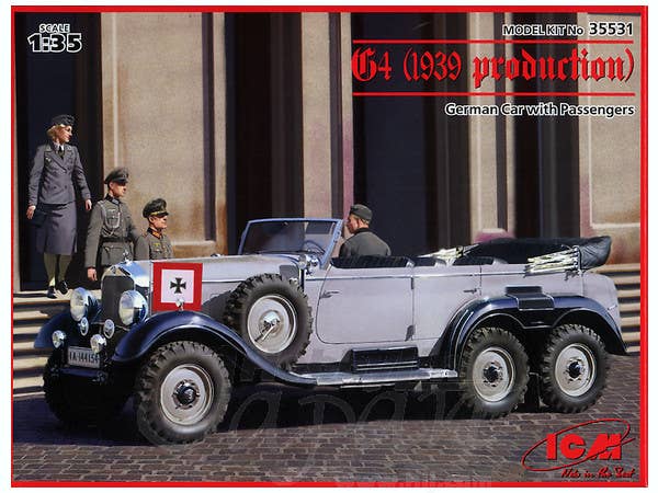 ICM 1/35 G4 (1939 production), German Car with Passengers (4 figures) | 4823044402632