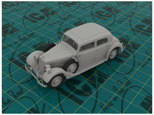 ICM 1/35 Typ 320 (W142) Saloon, WWII German Staff Car | 4823044402779