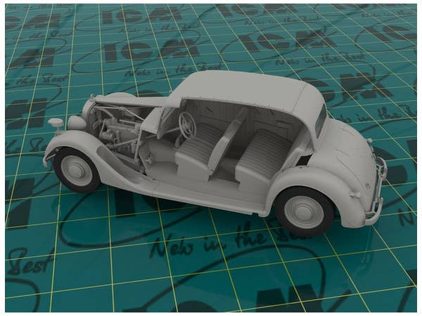 ICM 1/35 Typ 320 (W142) Saloon, WWII German Staff Car | 4823044402779