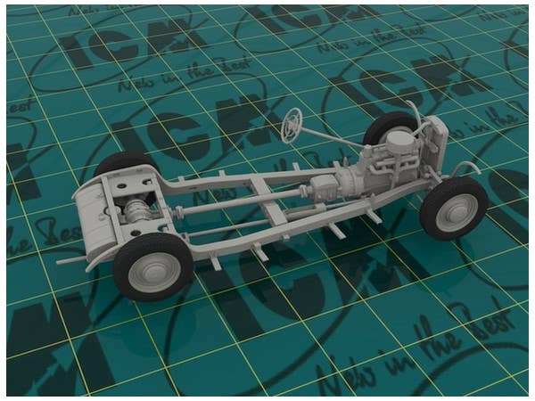 ICM 1/35 Typ 320 (W142) Saloon, WWII German Staff Car | 4823044402779