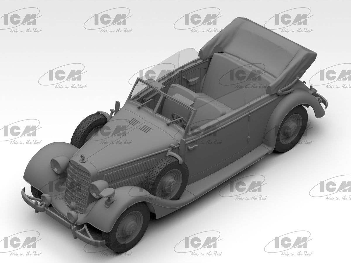 ICM 1/35 Typ 320 (W142) Cabriolet, WWII German Staff Car | 4823044409716