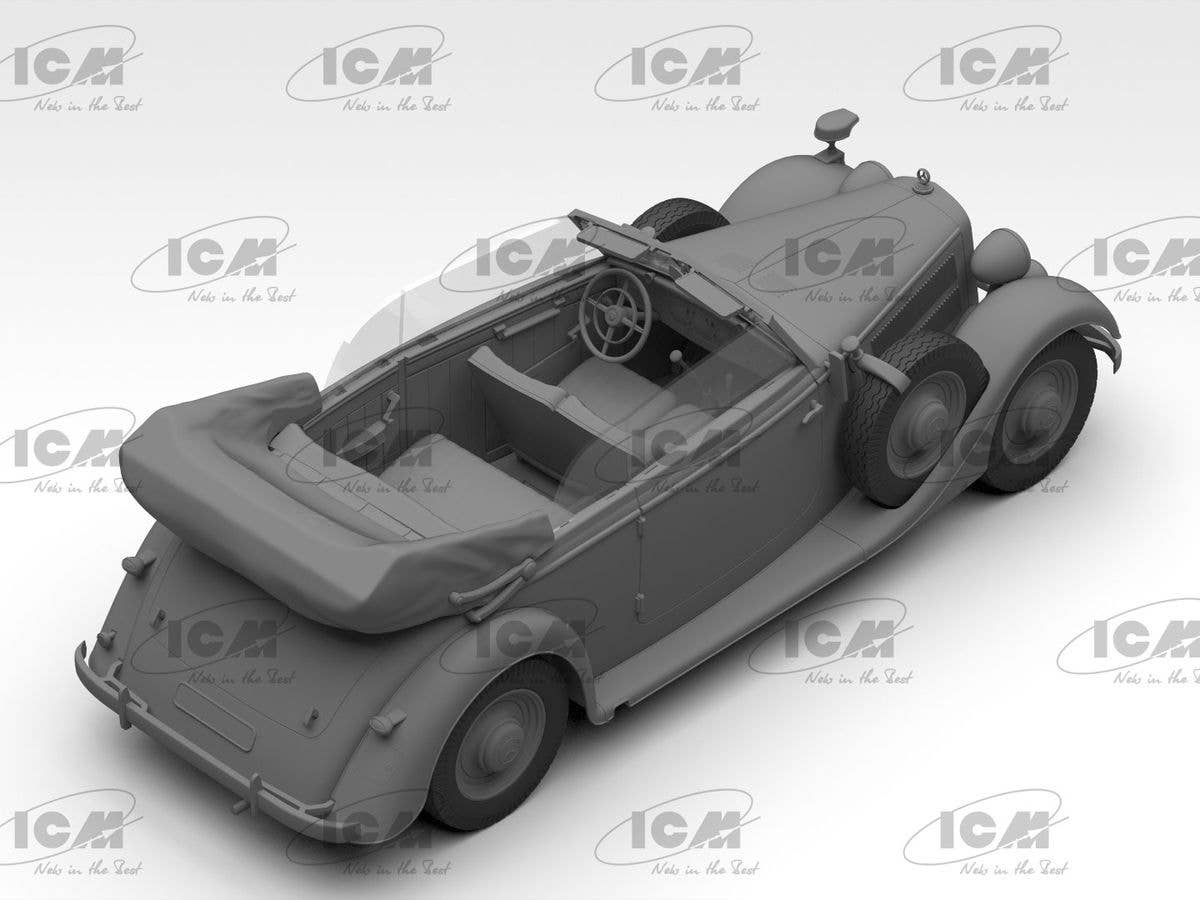 ICM 1/35 Typ 320 (W142) Cabriolet, WWII German Staff Car | 4823044409716