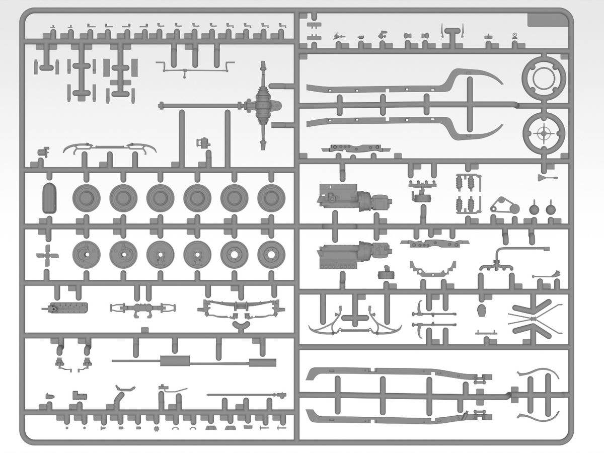 ICM 1/35 Typ 320 (W142) Cabriolet, WWII German Staff Car | 4823044409716
