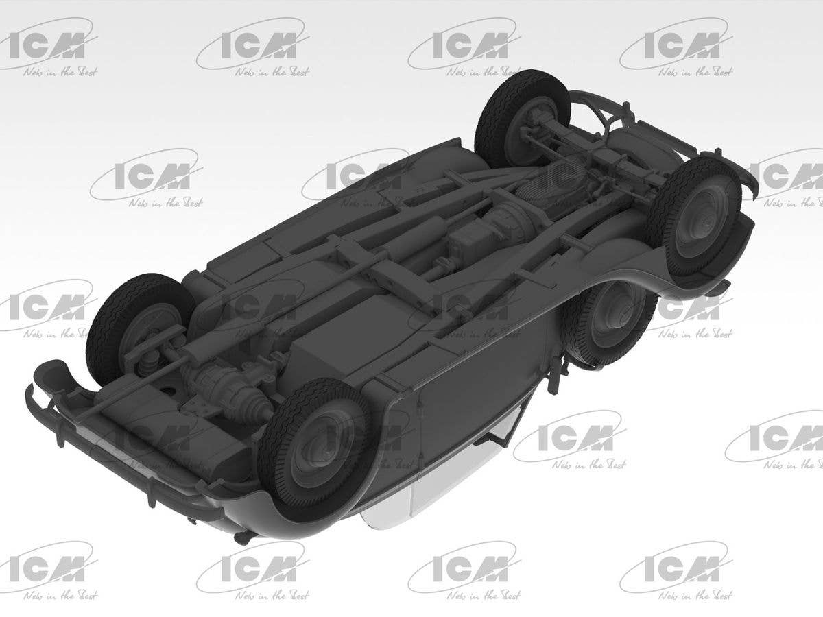 ICM 1/35 Typ 320 (W142) Cabriolet Soft Top, WWII German staff car | 4823044409709