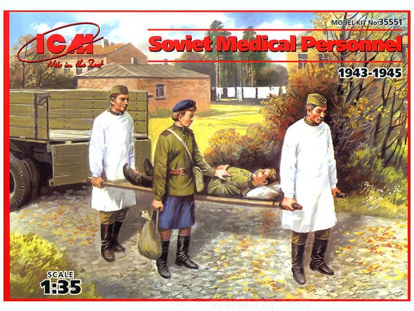 ICM Soviet Medical Personnel (1943-1945) (4 figures - 1 nurse, 2 medical orderlies, 1 injured) | 4823044402052