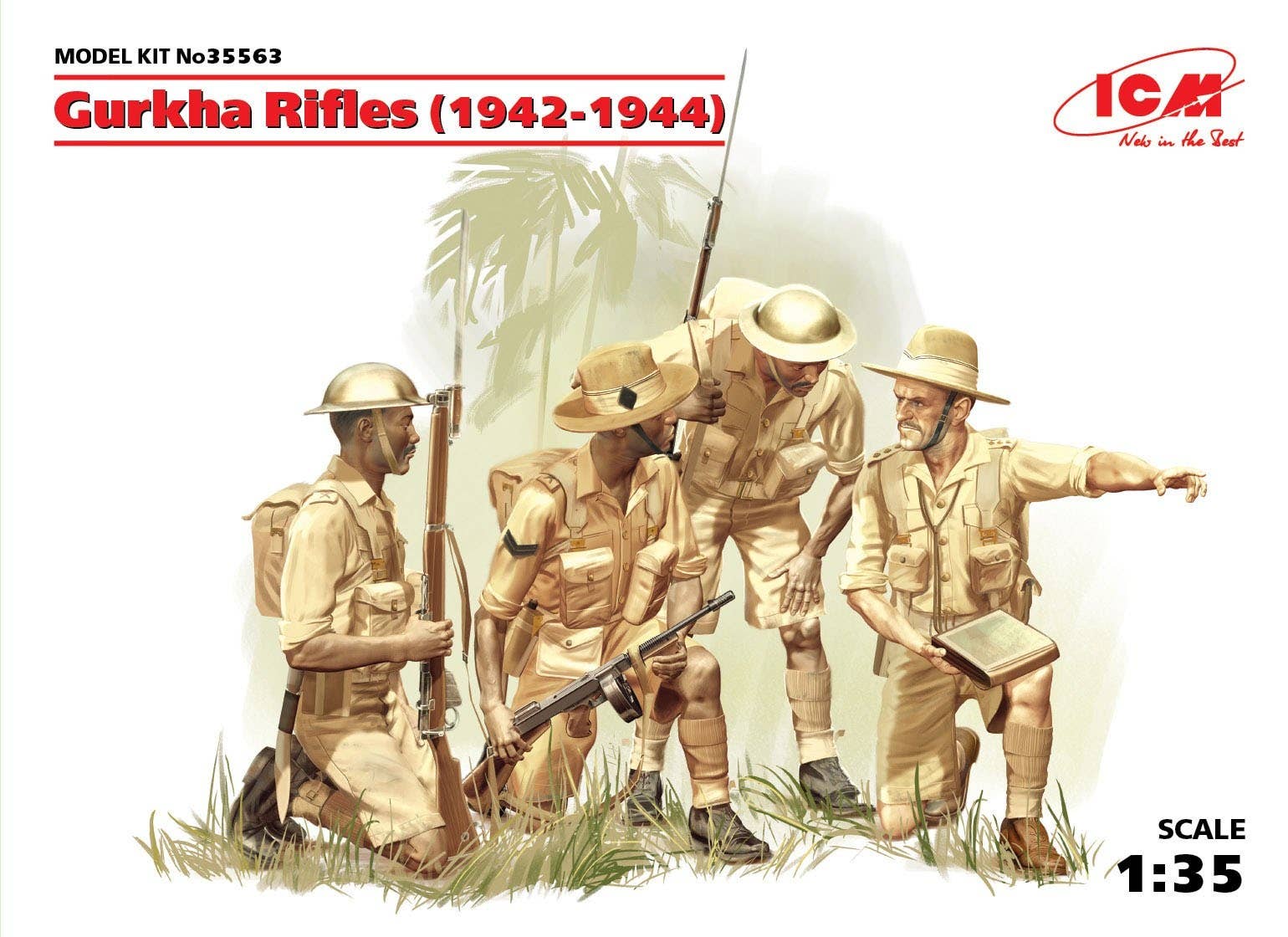 ICM 1/35 Gurkha Rifles (1944) (4 figures) | 4823044403424