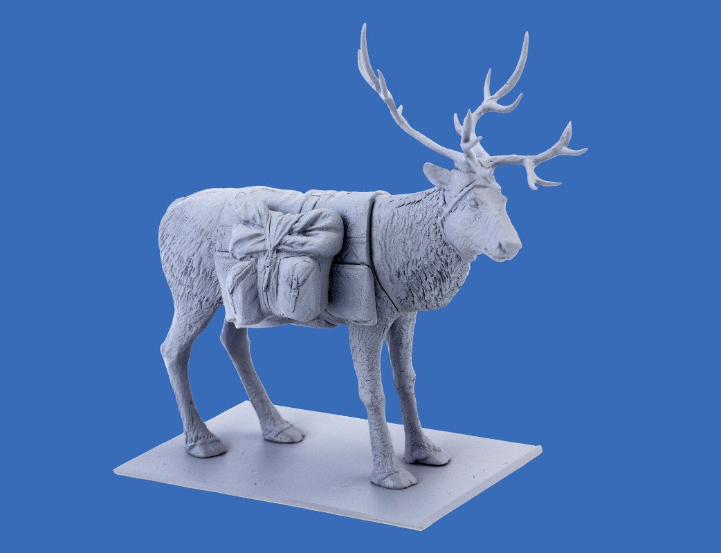 ICM 1/35 Finnish Riflemen (Winter 1940) (4 figures - 3 rifleman, 1 reindeer) | 4823044404186