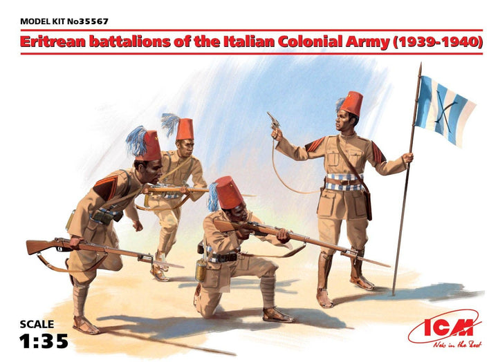 ICM 1/35 Eritrean battalions of the Italian _olonial Army (1939-1940) (4 figures) | 4823044404094