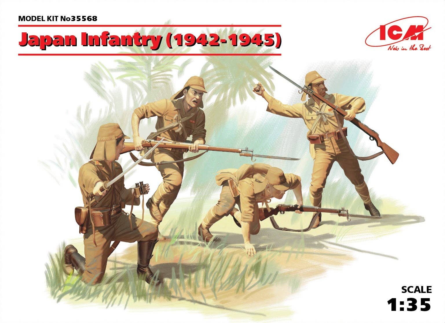 ICM 1/35 Japan Infantry (1942-1945) (4 figures) | 4823044404179