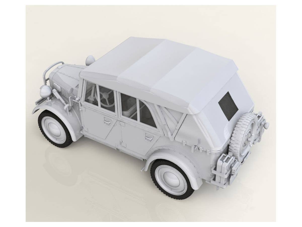 ICM 1/35 le.gl.Einheitz-Pkw Kfz.1 Soft Top, WWII German Light Personnel Car | 4823044405985