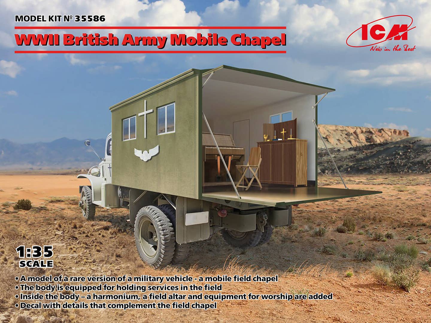 ICM 1/35 WWII British Army Mobile Chapel | 4823044410538