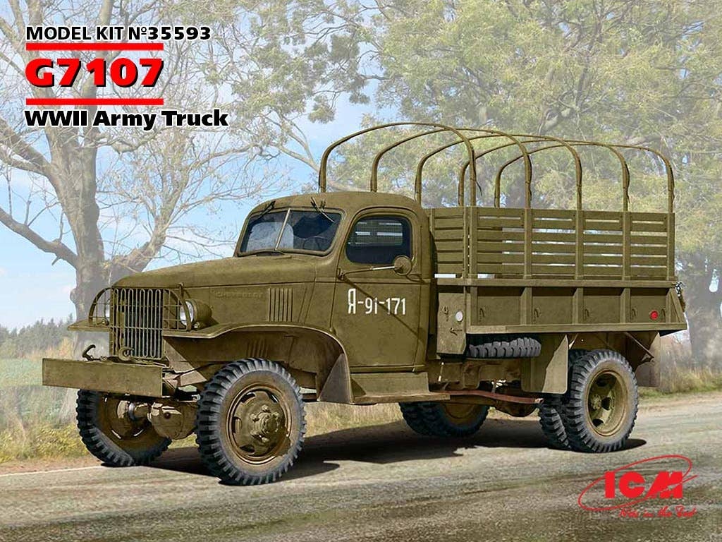 ICM 1/35 G7107, WWII Army Truck (100% new molds) | 4823044407842
