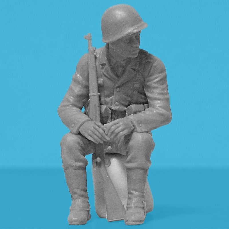 ICM 1/35 WWII US Military Patrol (G7107 with MG M1919A4)