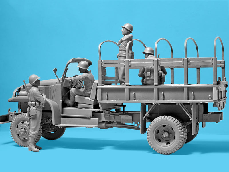 ICM 1/35 WWII US Military Patrol (G7107 with MG M1919A4)