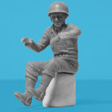 ICM 1/35 WWII US Military Patrol (G7107 with MG M1919A4)