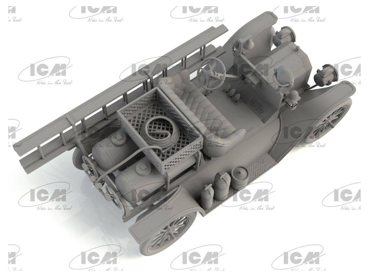 ICM 1/35 Model T 1914 Fire Truck, American Car | 4823044407958