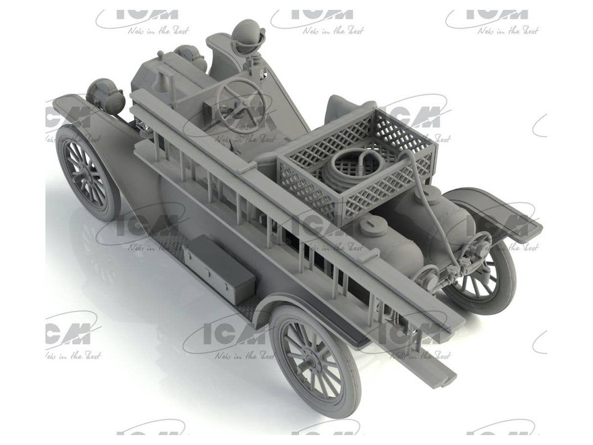 ICM 1/35 Model T 1914 Fire Truck, American Car | 4823044407958