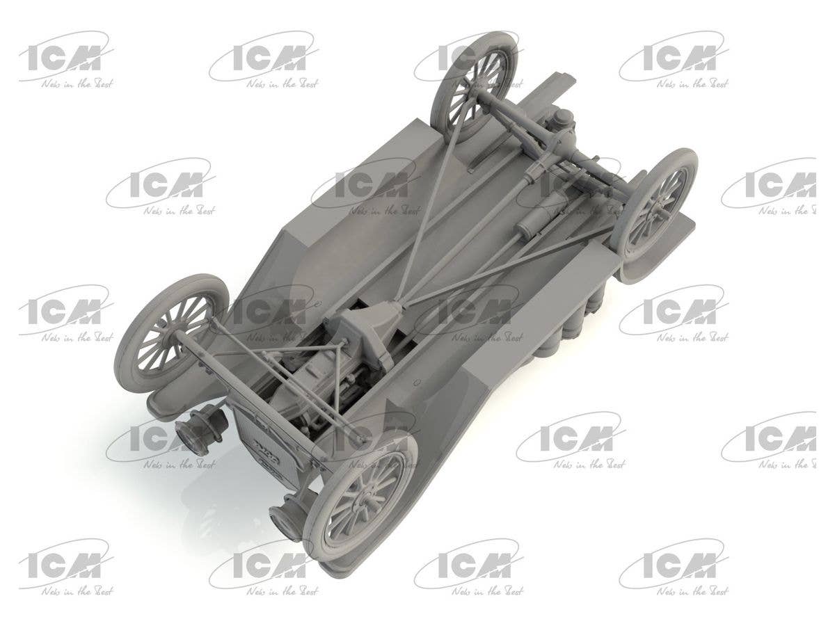 ICM 1/35 Model T 1914 Fire Truck with Crew | 4823044407965