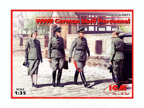 ICM WWII German Staff Personnel (4 figures) | 4823044402786