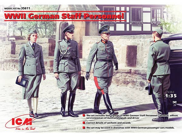 ICM WWII German Staff Personnel (4 figures) | 4823044402786
