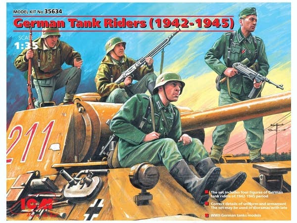 ICM 1/35 German Tank Riders (1942-1945),  (4 figures) | 4823044403257