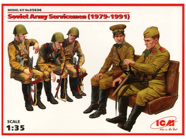 ICM Soviet Army Servicemen (1979-1991), (5 figures) | 4823044403271