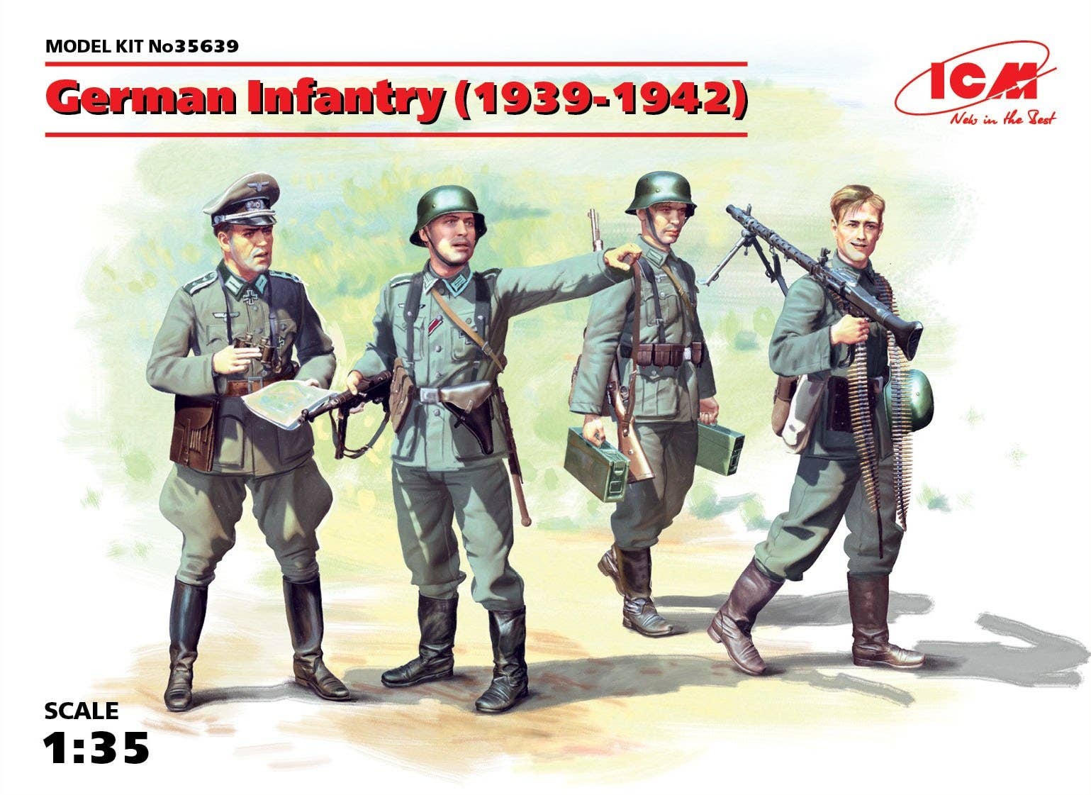 ICM 1/35 German Infantry (1939-1942) (4 figures) | 4823044404155